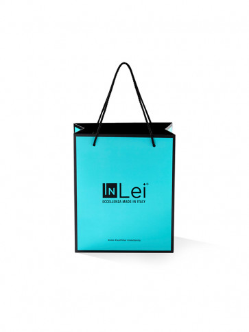 1pz - InLei borsetta di carta DeLuxe con stampa personalizzata del Brand