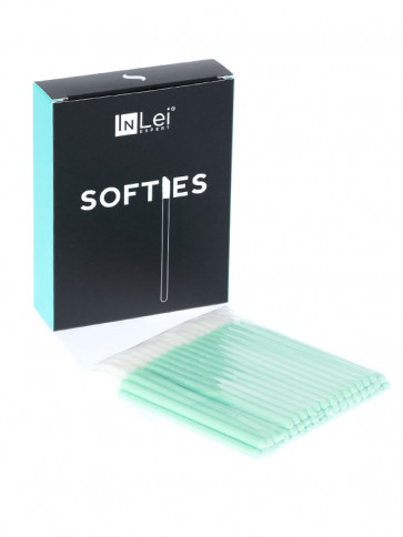 5cf - InLei "SOFTIES" spazzolini multiuso con punta in microfibra 50pz