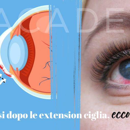 LightLashes Academy blog occhi rossi dopo extension ciglia