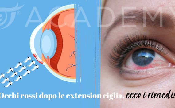 LightLashes Academy blog occhi rossi dopo extension ciglia